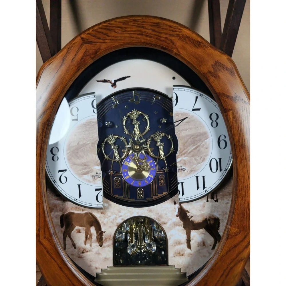 Rhythm Clocks Joyful Prairie Magic Motion Clock - Picture 13 of 15